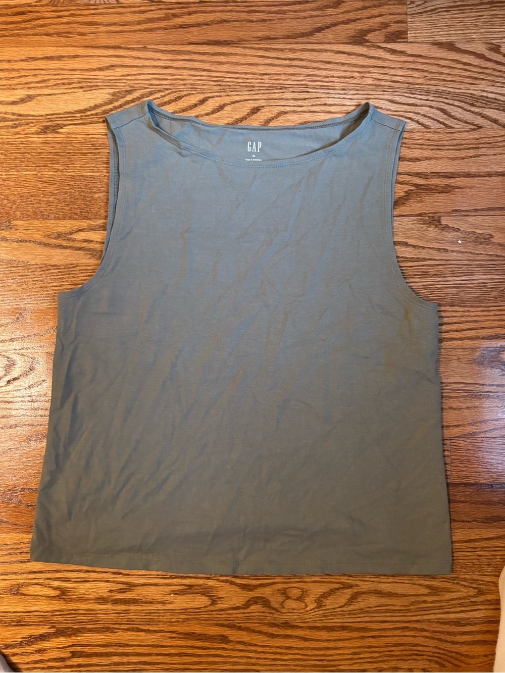 Gap Women's Sleeveless Tank Top Olive Green XL